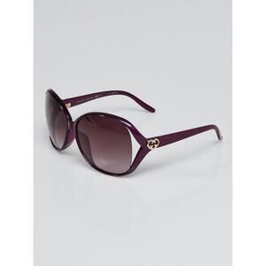 Gucci Purple Acetate Frame Oversized Sunglasses